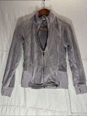 Free Country Gray Plush Full-Zip Teddy Jacket